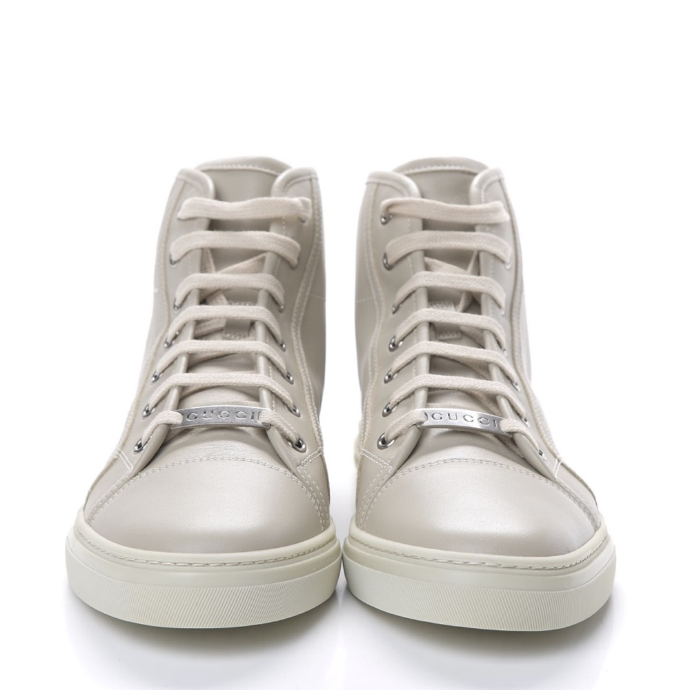 Gucci high tops beige